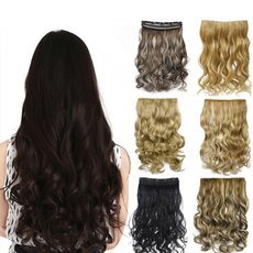 130g 20inch 50cm Synthetic Clip In Hair Extensions Curly Wavy Heat Resistant Hairpiece Natural Hair Extension