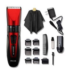 Waterproof LED Show Rechargeable Electric Hair Clipper Hair Trimmers Professional Cutting Haircut Styling Tools