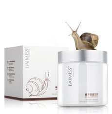 BAIMISS Snail Serum Face Mask Repair Skin Acne Treatment Mask Black Head Remover Skin Care Whitening Facial Mask Face Care 120g